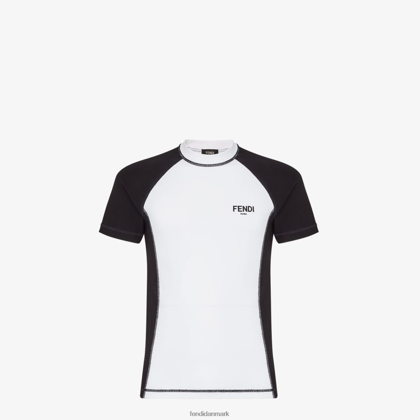 bomuld t-shirt Mænd Fendi beklædning hvid A44V2D2109