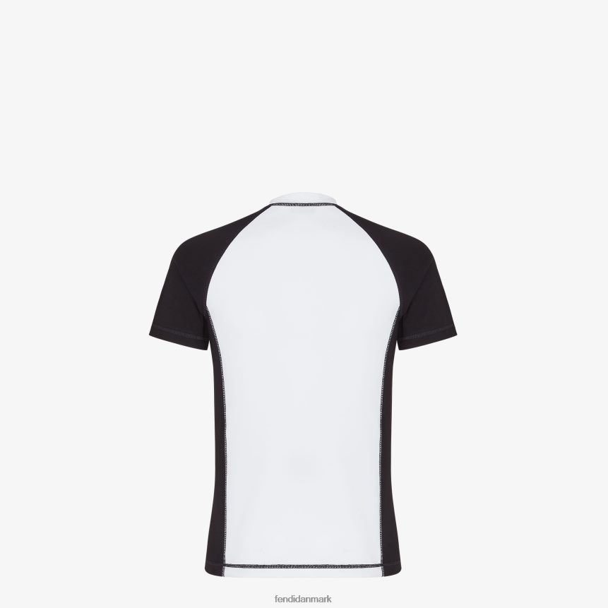 bomuld t-shirt Mænd Fendi beklædning hvid A44V2D2109