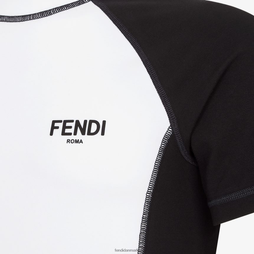 bomuld t-shirt Mænd Fendi beklædning hvid A44V2D2109