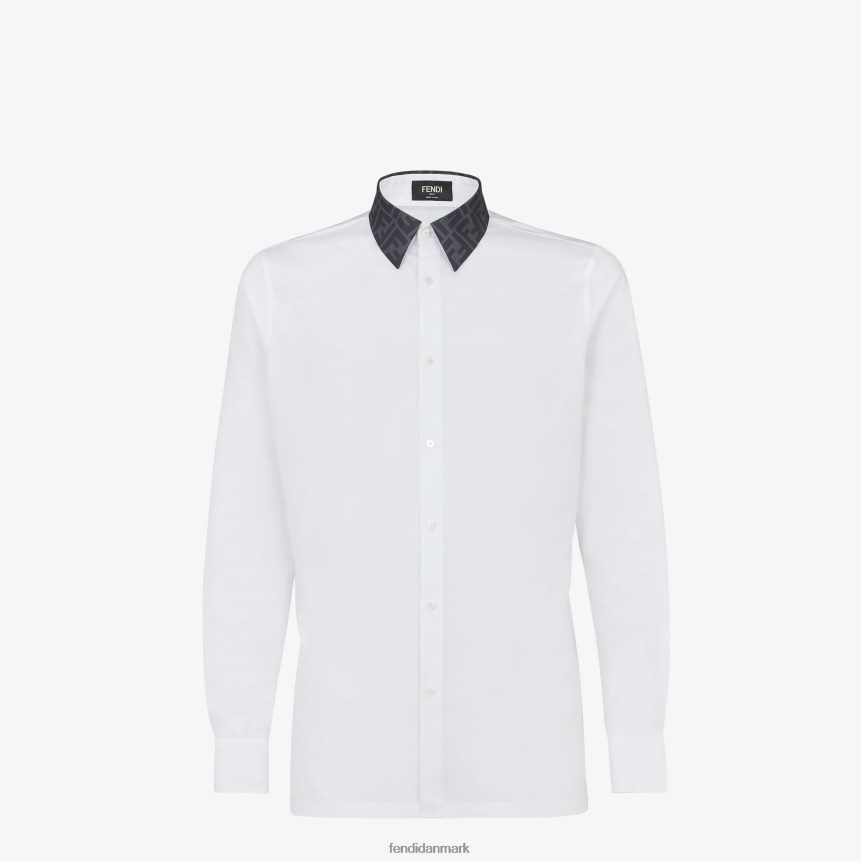 bomuldsskjorte Mænd Fendi beklædning hvid A44V2D1937