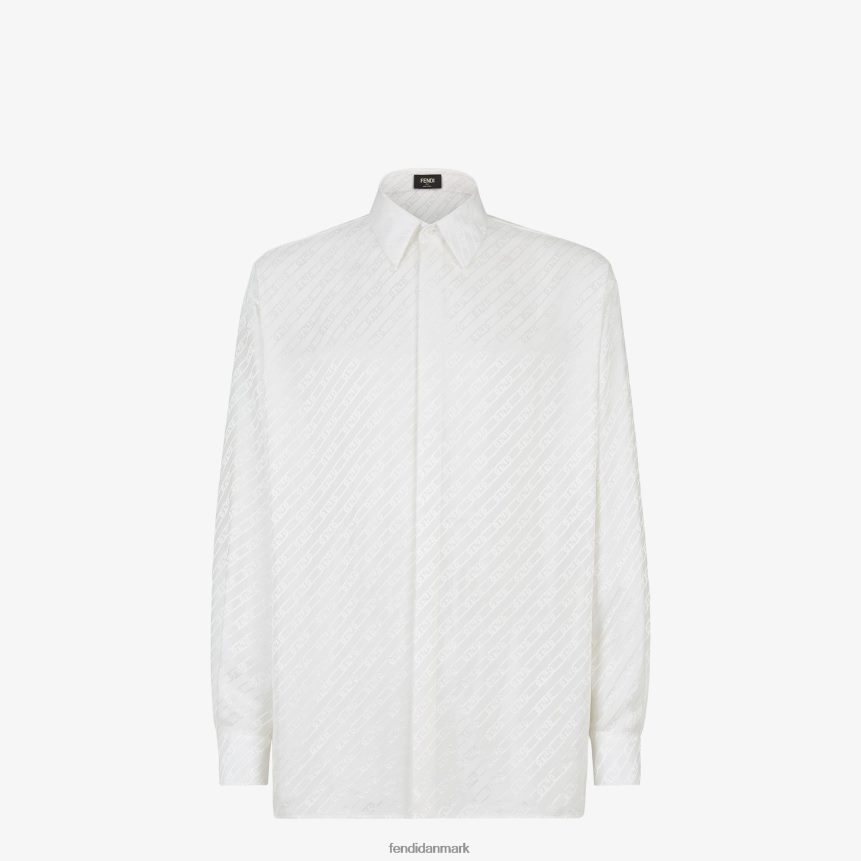 bomuldsskjorte Mænd Fendi beklædning hvid A44V2D2111