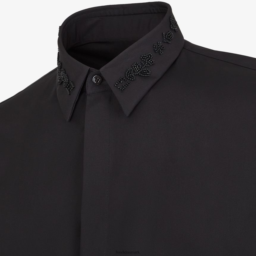 bomuldsskjorte Mænd Fendi beklædning sort A44V2D2083