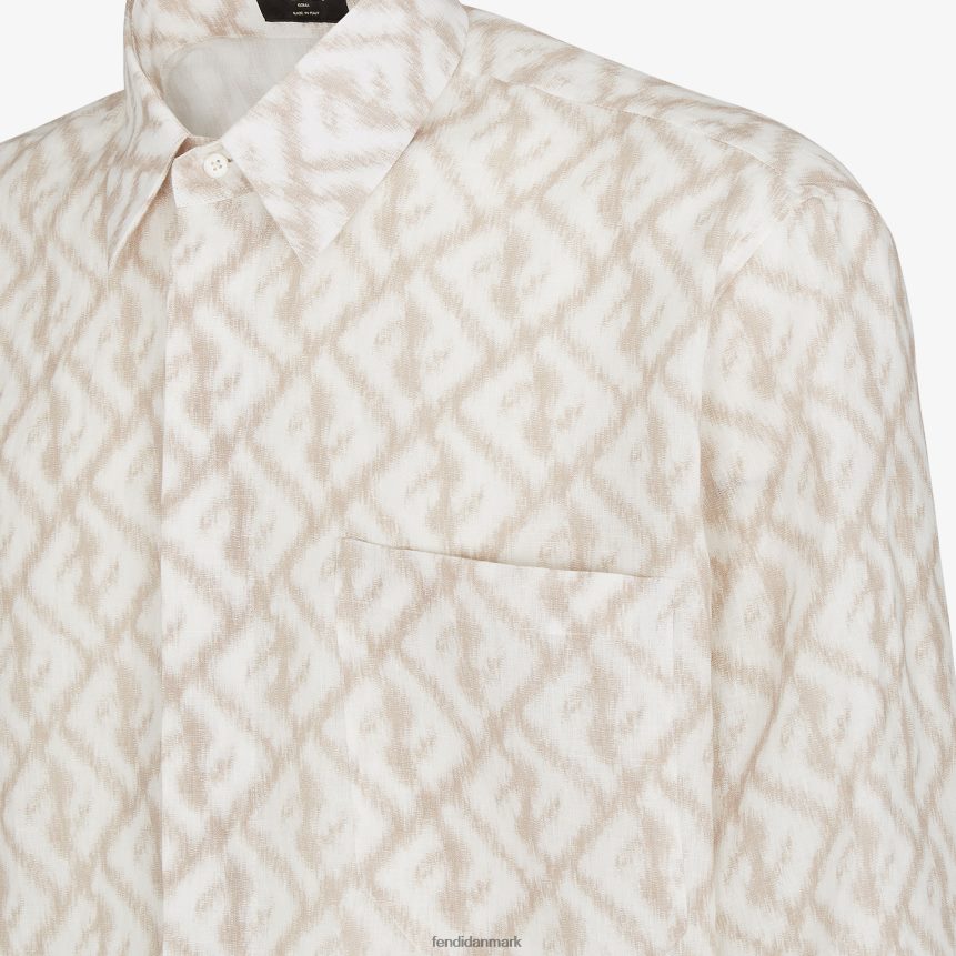 linned skjorte Mænd Fendi beklædning beige A44V2D2000