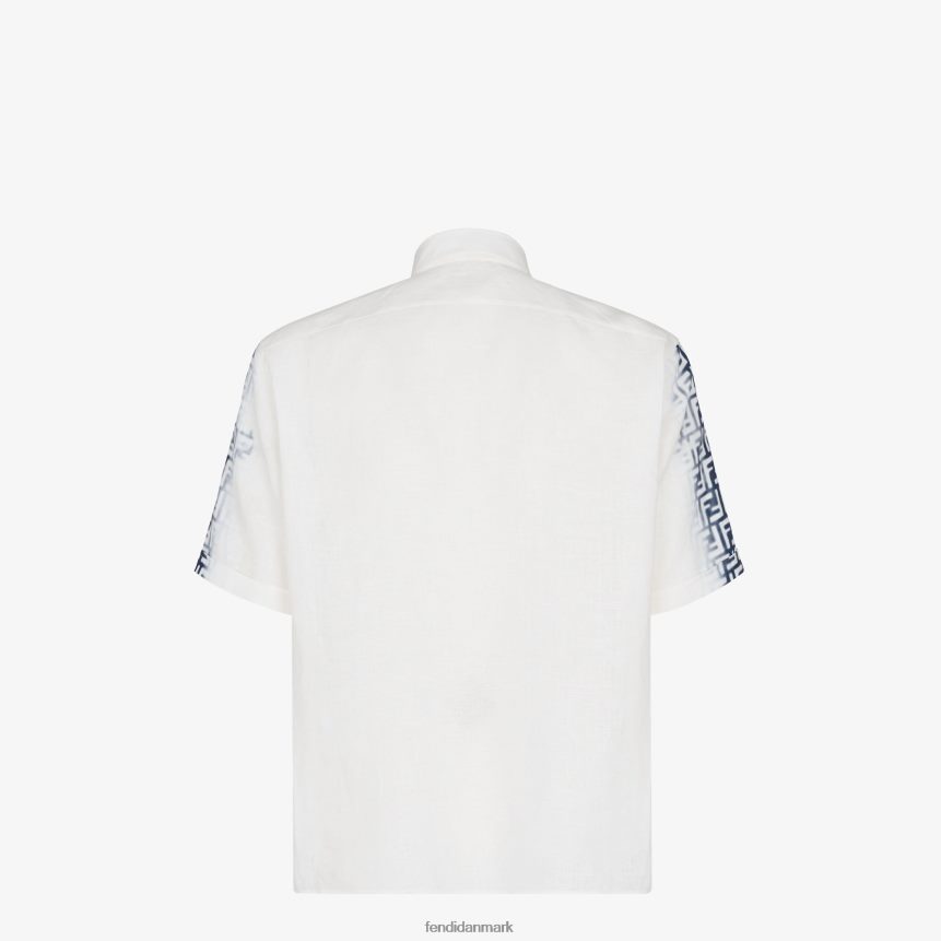 linned skjorte Mænd Fendi beklædning hvid A44V2D2024