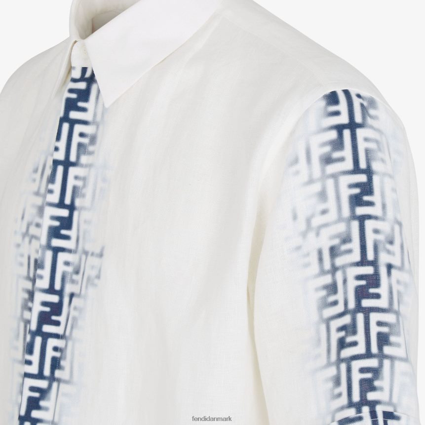 linned skjorte Mænd Fendi beklædning hvid A44V2D2024