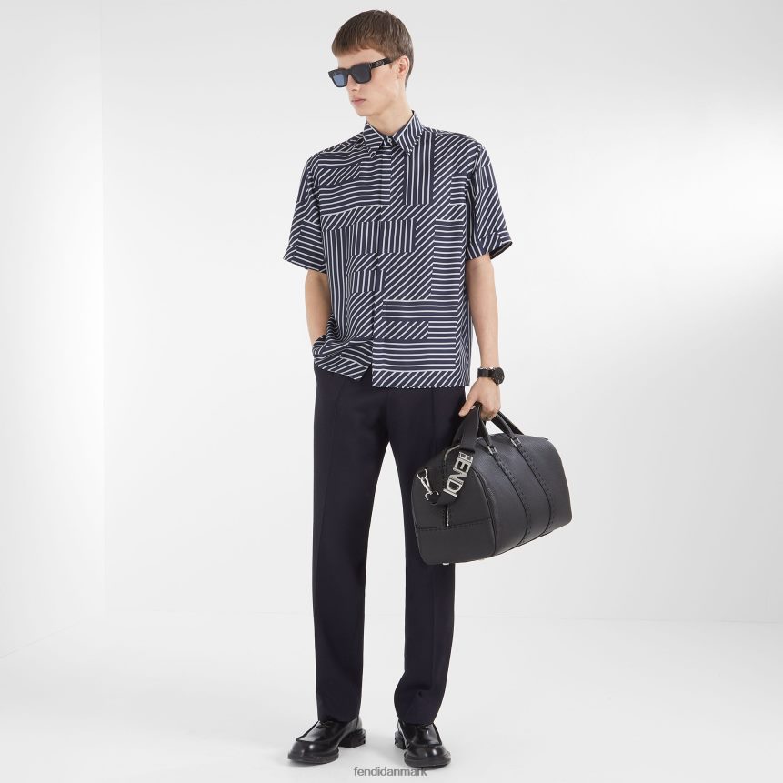 silke skjorte Mænd Fendi beklædning blå A44V2D1919