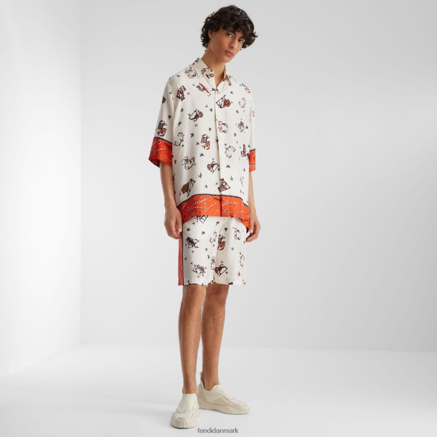 silke skjorte Mænd Fendi beklædning flerfarvet A44V2D1953