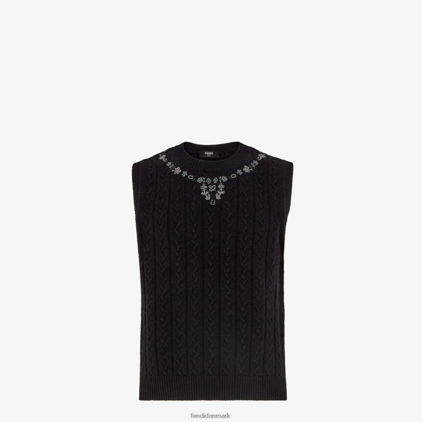 kashmir vest Mænd Fendi beklædning sort A44V2D2067