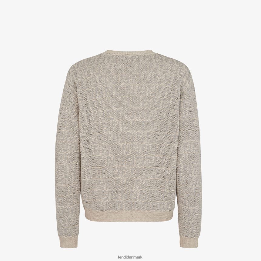 linned, bomuld og silke sweater Mænd Fendi beklædning grå A44V2D1932