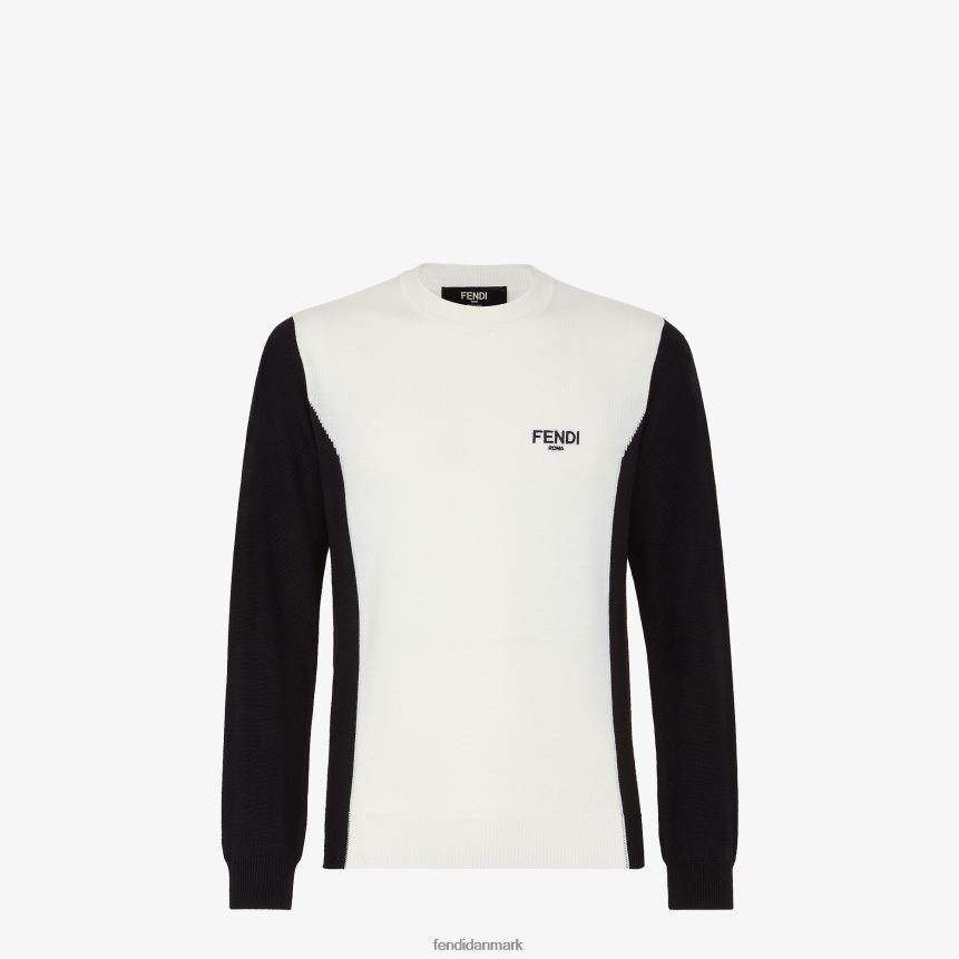 striktrøje Mænd Fendi beklædning hvid A44V2D2107