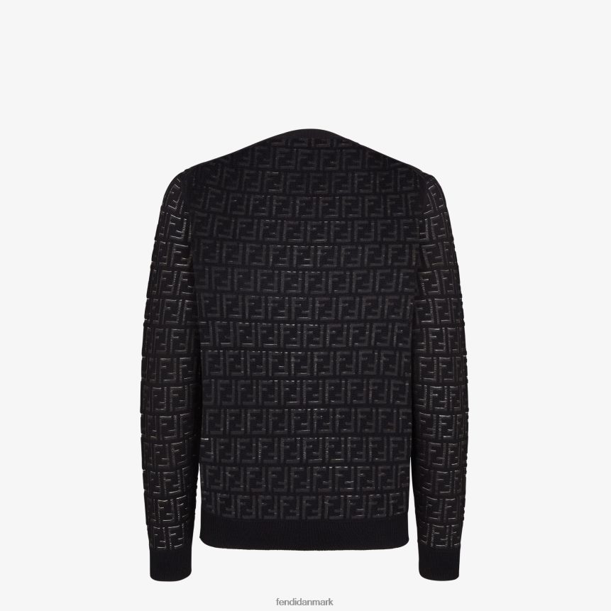 sweater i nylon og uld Mænd Fendi beklædning sort A44V2D2092