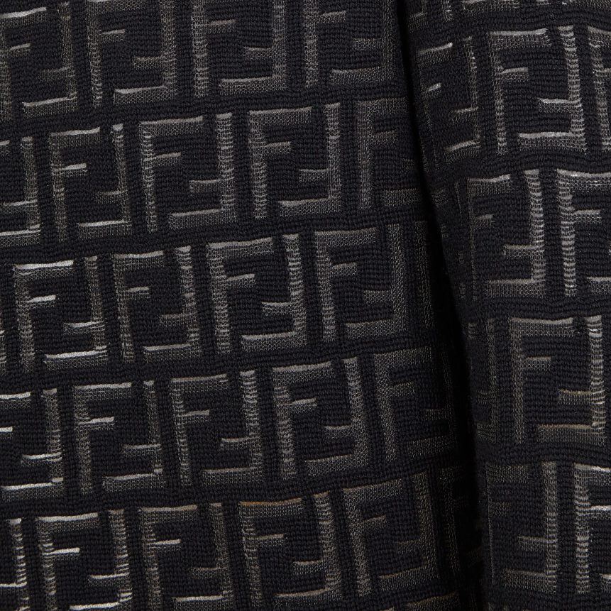 sweater i nylon og uld Mænd Fendi beklædning sort A44V2D2092