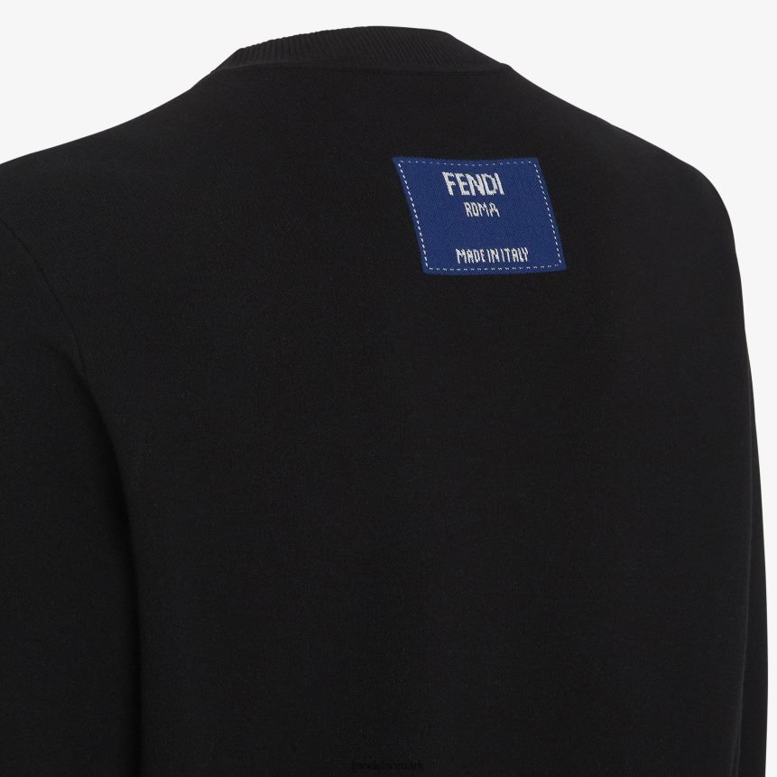 sweatshirt i stof Mænd Fendi beklædning sort A44V2D2149