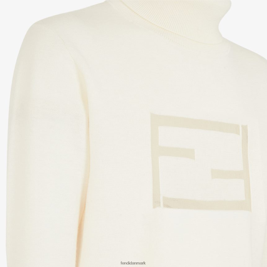 uld rullekrave Mænd Fendi beklædning hvid A44V2D2093