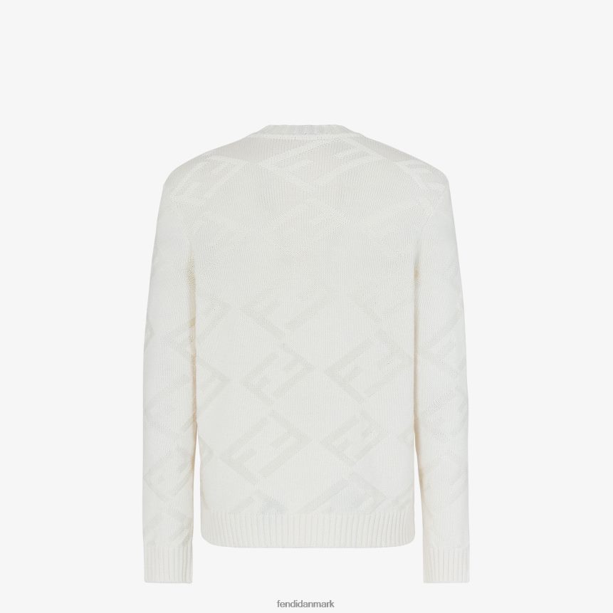 uldtrøje Mænd Fendi beklædning hvid A44V2D2098