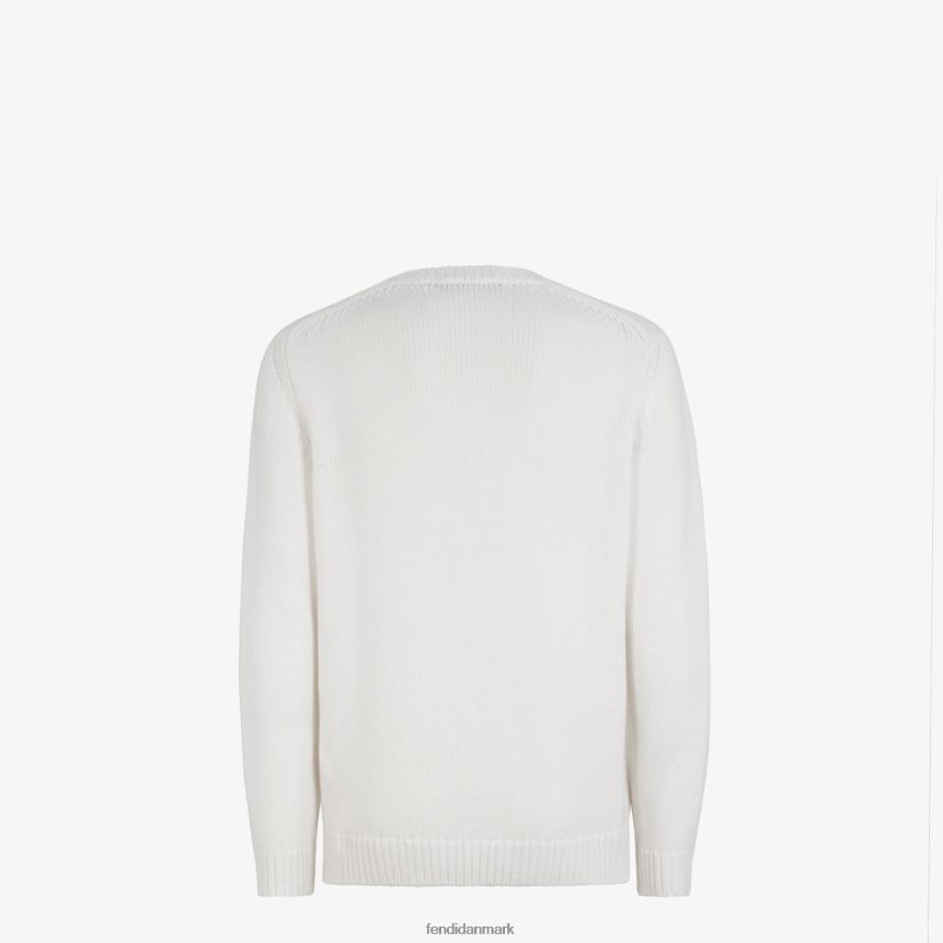 uldtrøje Mænd Fendi beklædning hvid A44V2D2167