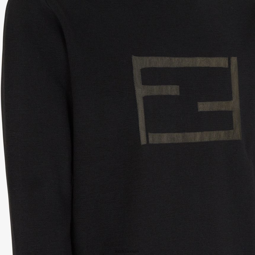 uldtrøje Mænd Fendi beklædning sort A44V2D2102