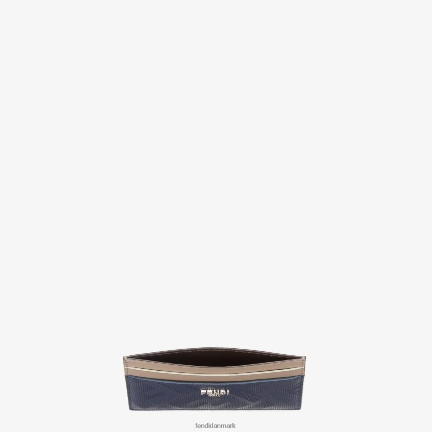kortholder i skyggelæder Mænd Fendi tilbehør blå A44V2D2649