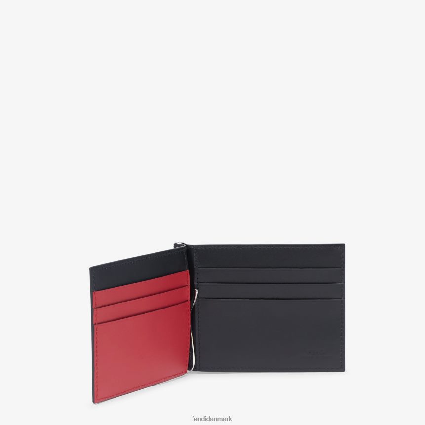 læder penge klip Mænd Fendi tilbehør sort A44V2D2655