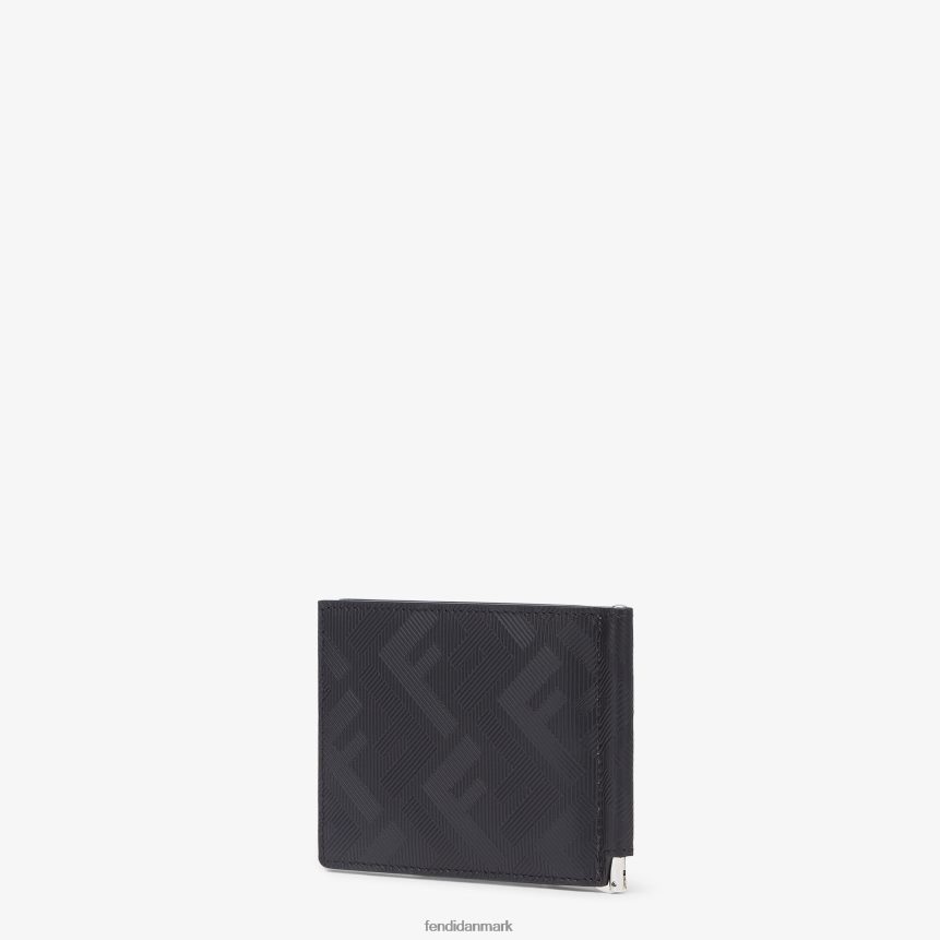 læder penge klip Mænd Fendi tilbehør sort A44V2D2655