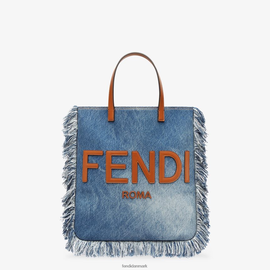 denimtaske med frynser Mænd Fendi tilbehør blå A44V2D1873