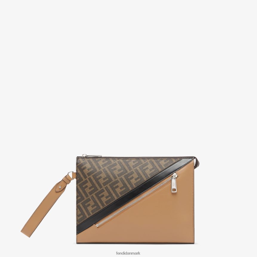 diagonal clutch lædertaske Mænd Fendi tilbehør flerfarvet A44V2D1855