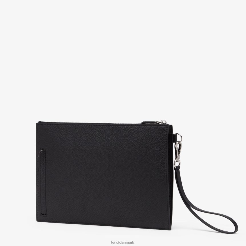 flad lædertaske Mænd Fendi tilbehør sort A44V2D2664