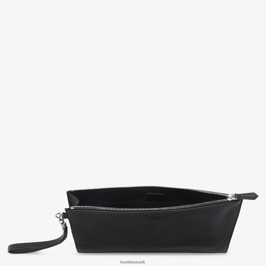 flad lædertaske Mænd Fendi tilbehør sort A44V2D2664