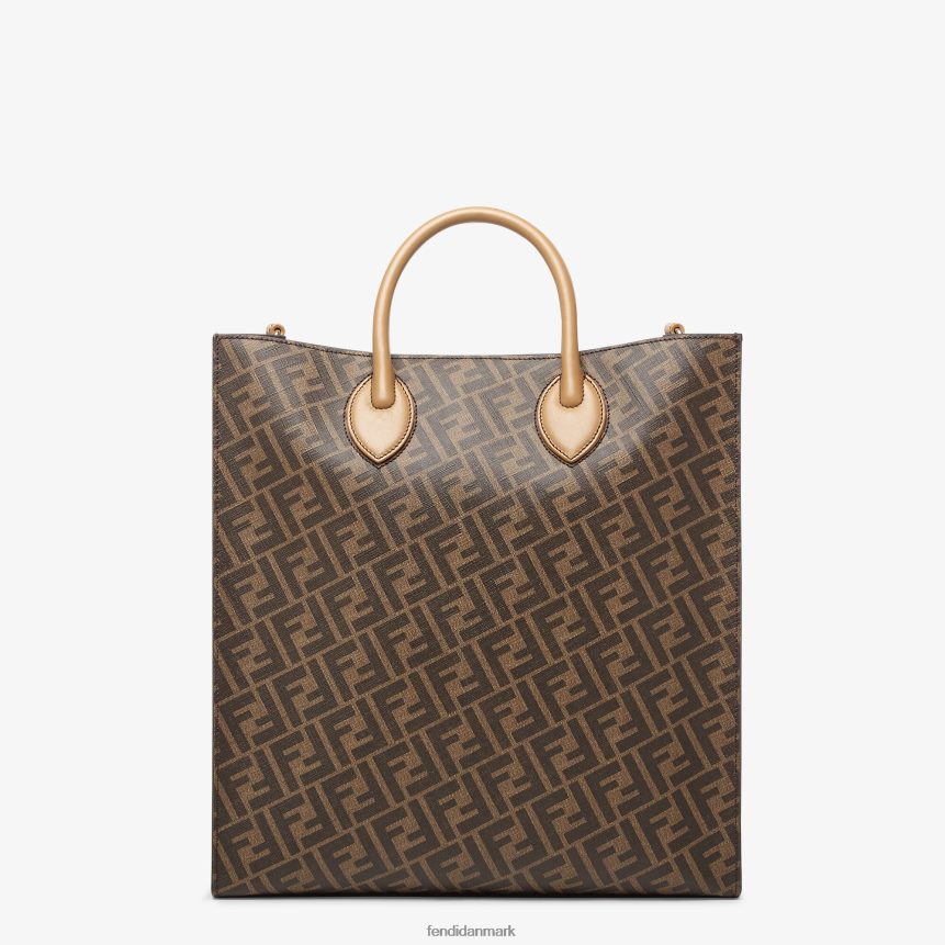 læder og ff stof taske Mænd Fendi tilbehør Brun A44V2D1854