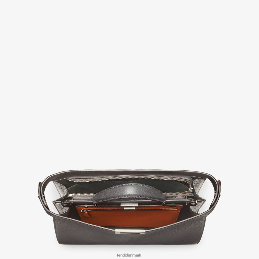 peekaboo iseeu medium lædertaske Mænd Fendi tilbehør grå A44V2D1816