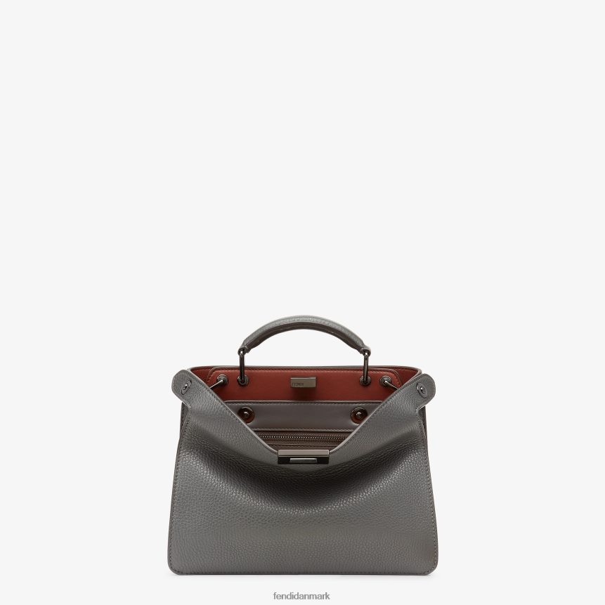 peekaboo iseeu mini lædertaske Mænd Fendi tilbehør grå A44V2D1824