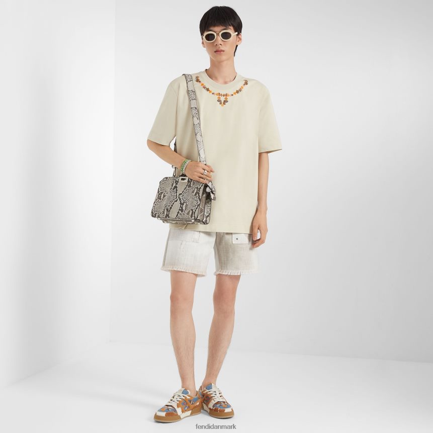 python og lædertaske Mænd Fendi tilbehør beige A44V2D1834