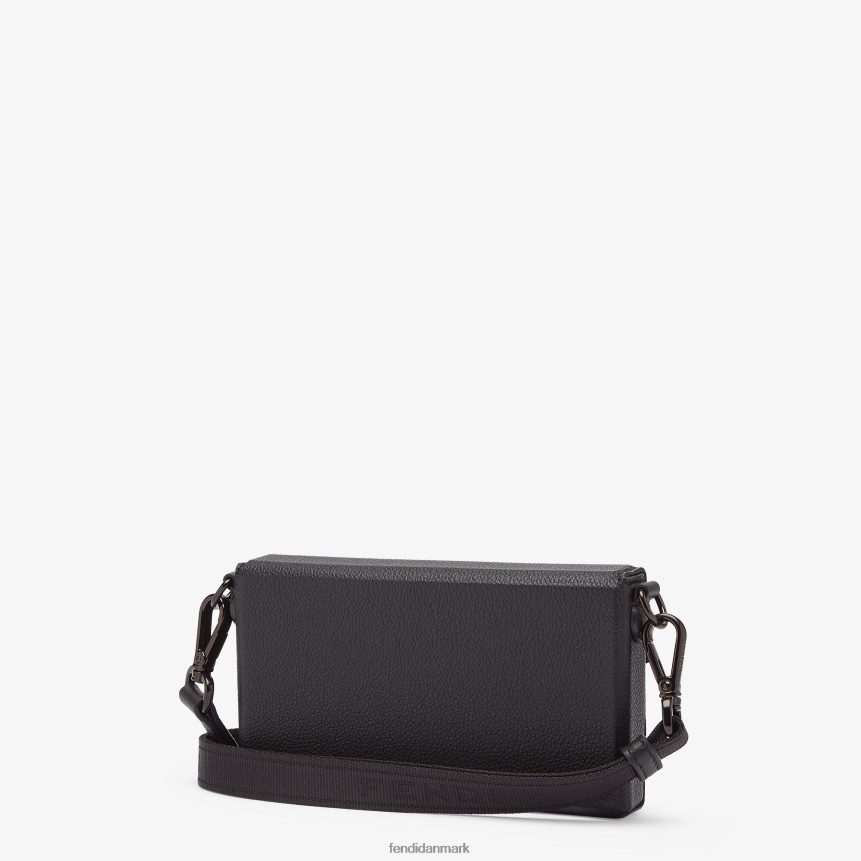 telefontaske i læder Mænd Fendi tilbehør sort A44V2D2584