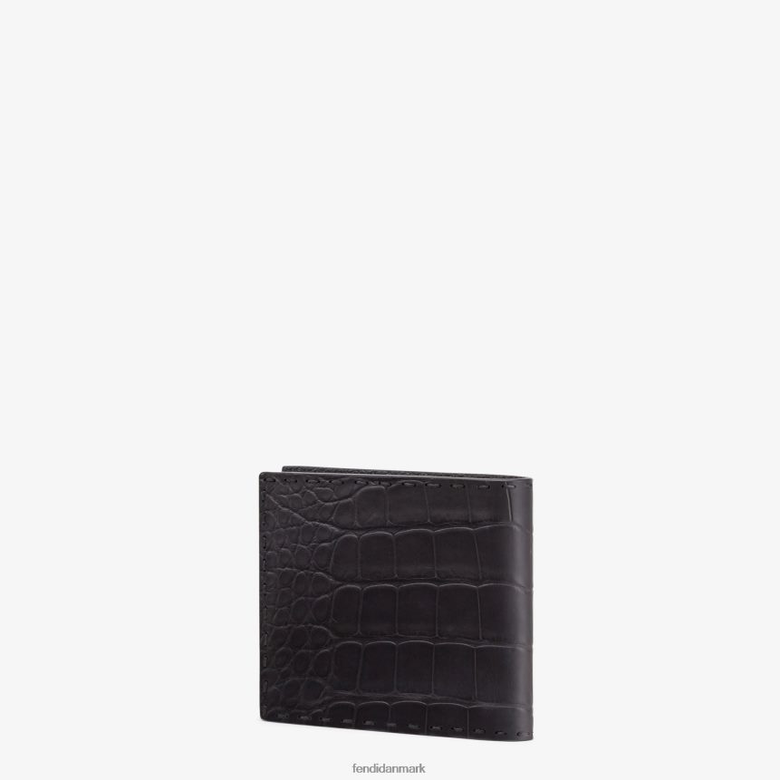alligator bi-fold Mænd Fendi tilbehør sort A44V2D2673