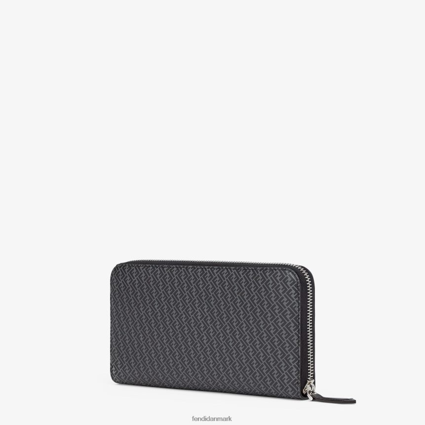 læderpung med lynlås Mænd Fendi tilbehør sort A44V2D2660