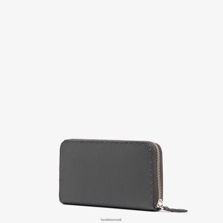 lynlås-omkring selleria læder pung Mænd Fendi tilbehør grå A44V2D2643