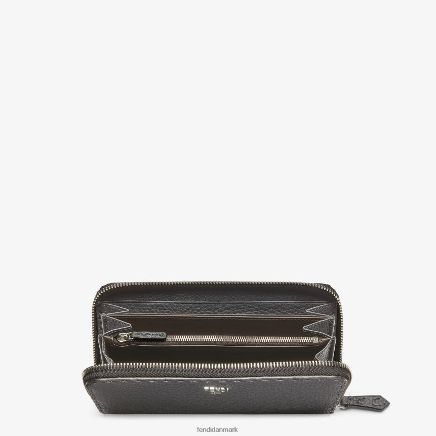 lynlås-omkring selleria læder pung Mænd Fendi tilbehør grå A44V2D2643