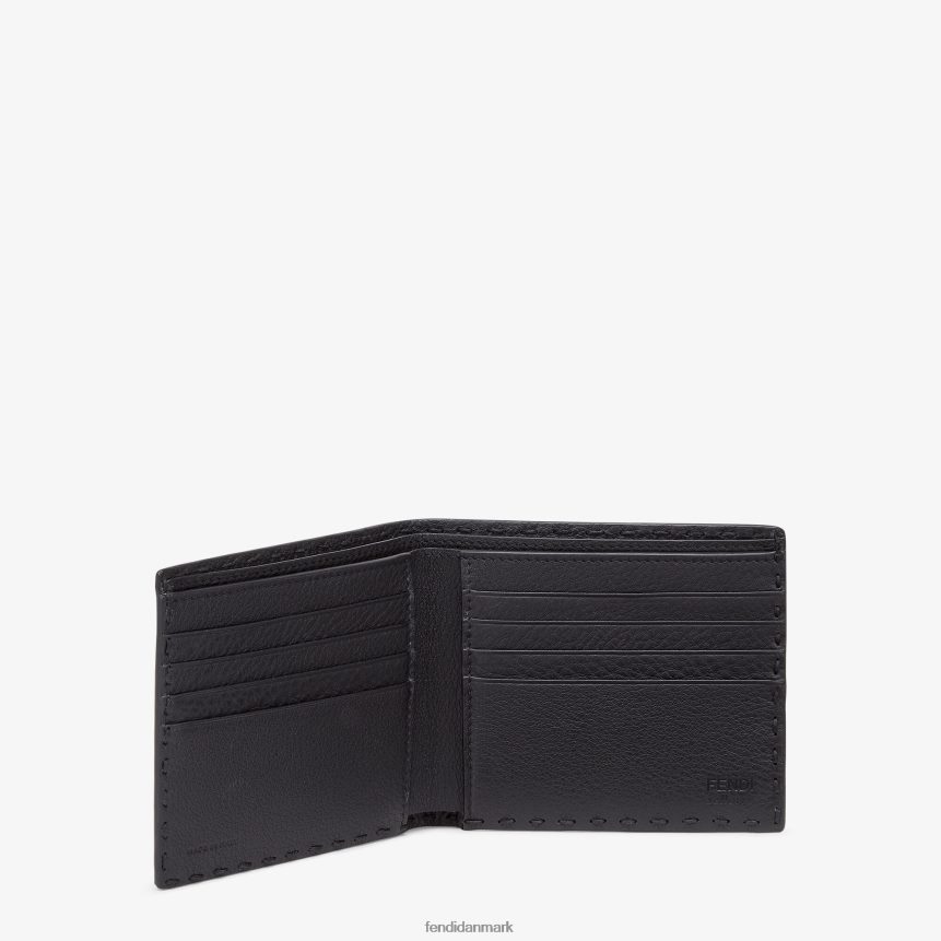 selleria bi-fold pung i læder Mænd Fendi tilbehør sort A44V2D2608