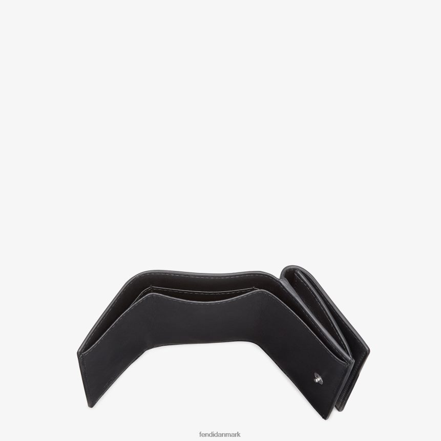 trefoldet læderpung Mænd Fendi tilbehør sort A44V2D2658