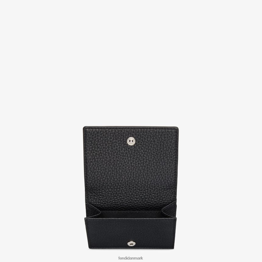 trefoldet læderpung Mænd Fendi tilbehør sort A44V2D2666