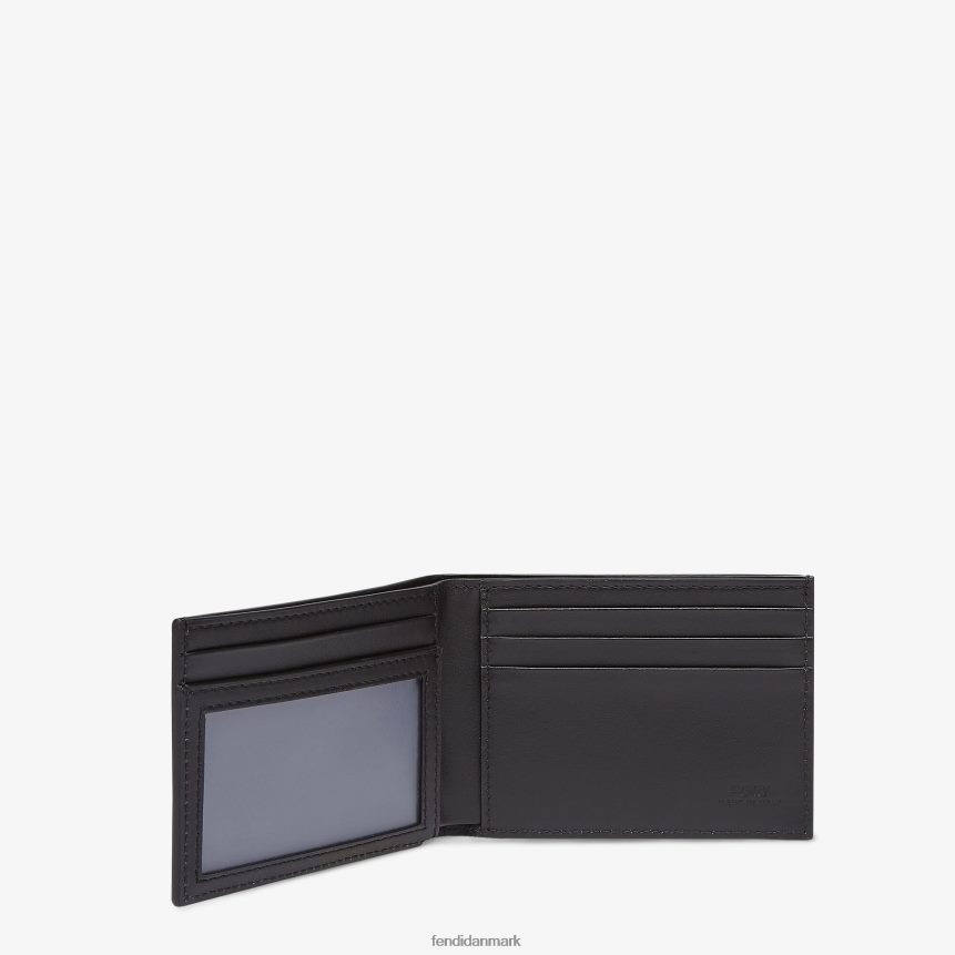 us dollar signatur læder bi-fold pung Mænd Fendi tilbehør sort A44V2D2615