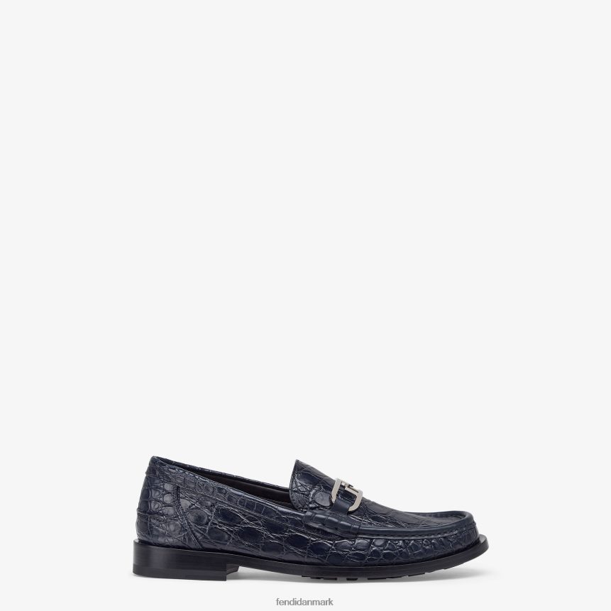 caiman læder loafers Mænd Fendi fodtøj blå A44V2D2267