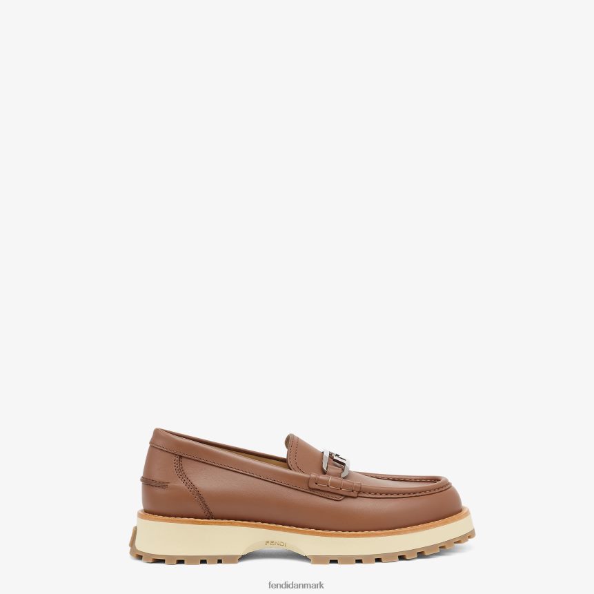 læder loafers Mænd Fendi fodtøj Brun A44V2D2284
