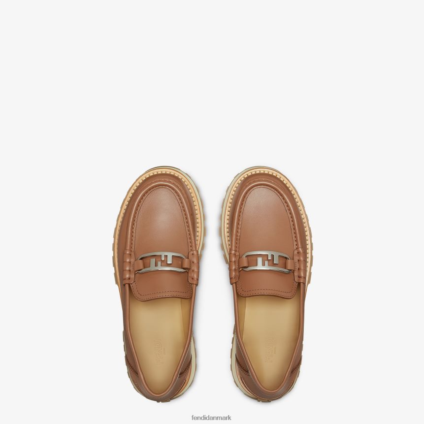 læder loafers Mænd Fendi fodtøj Brun A44V2D2284