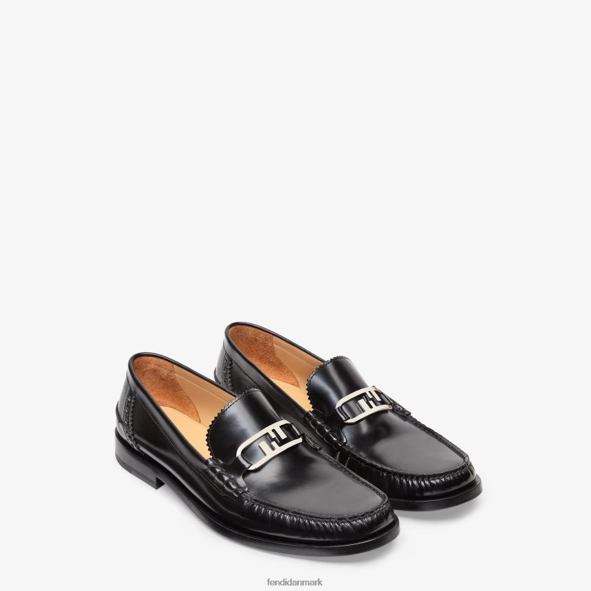 læder loafers Mænd Fendi fodtøj sort A44V2D2289