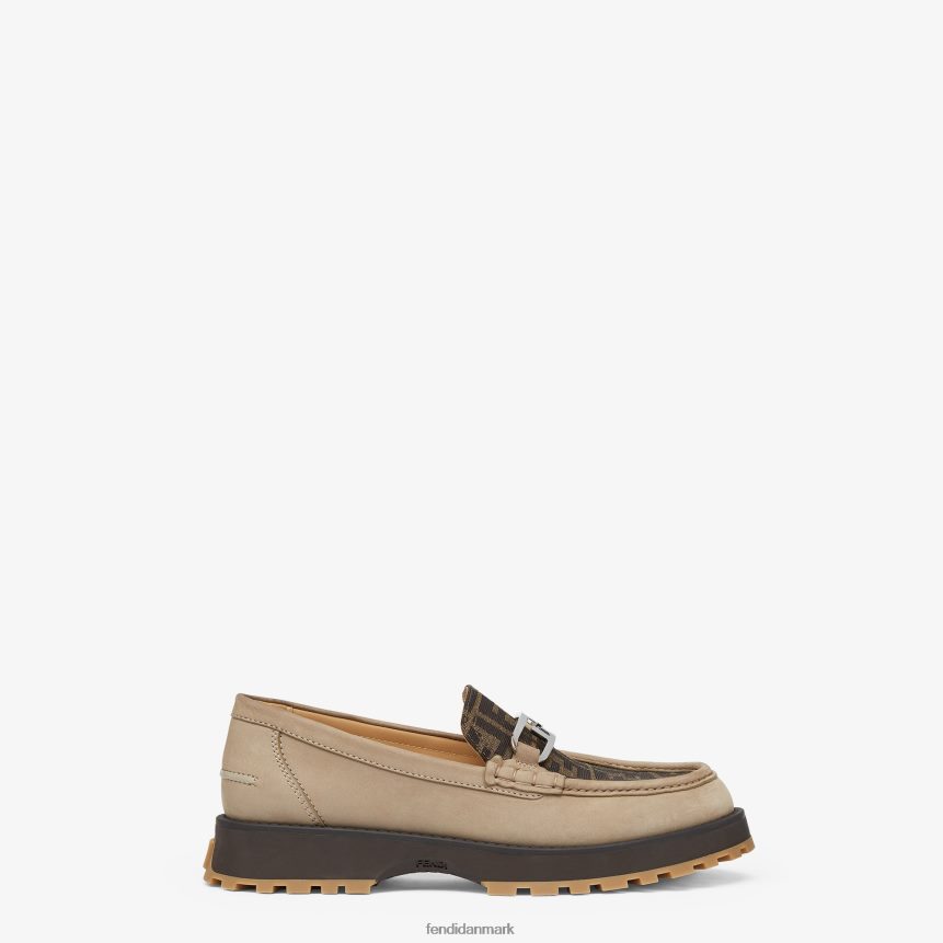 loafers i nubuck læder Mænd Fendi fodtøj beige A44V2D2282