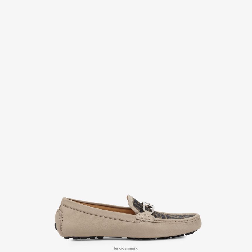 loafers i nubuck læder Mænd Fendi fodtøj beige A44V2D2283