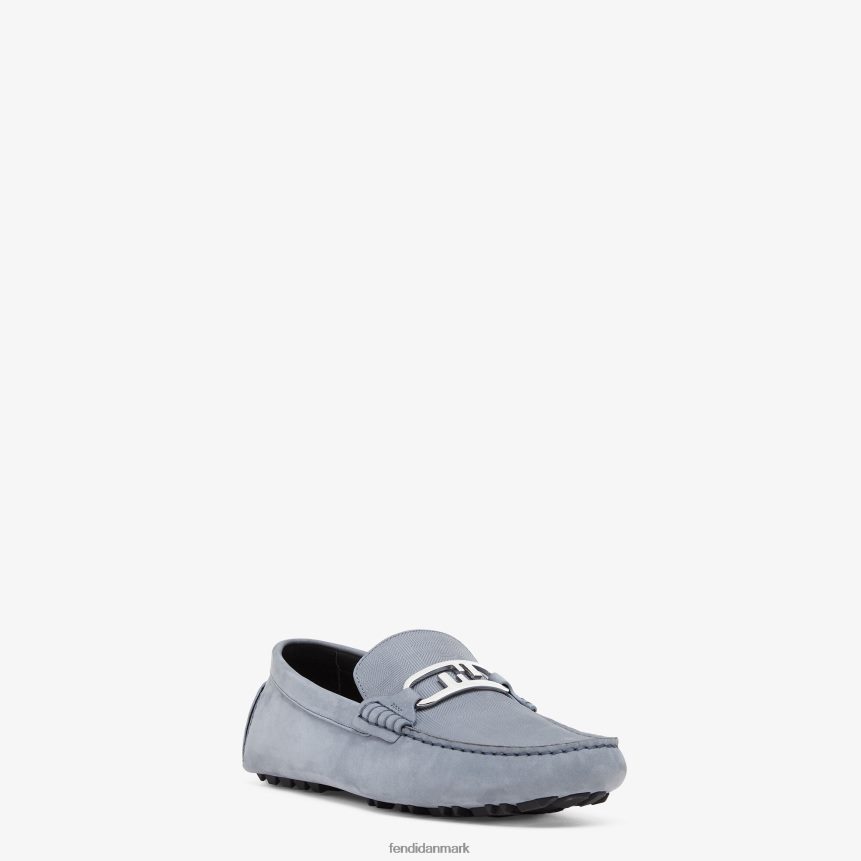 nubuck loafers Mænd Fendi fodtøj lyseblå A44V2D2222