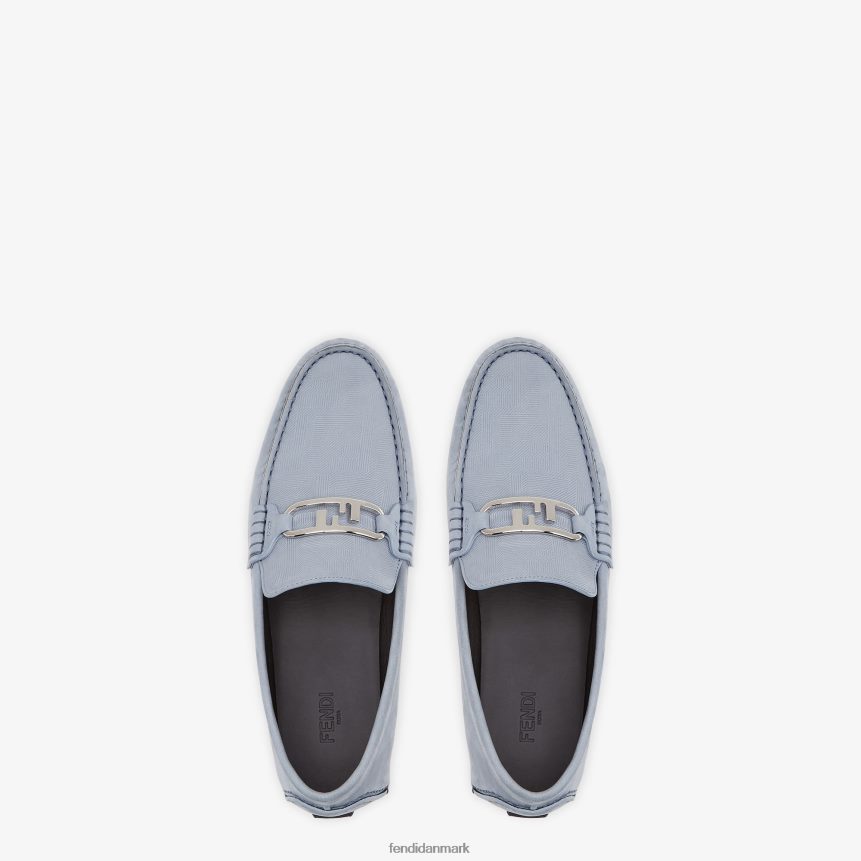 nubuck loafers Mænd Fendi fodtøj lyseblå A44V2D2222