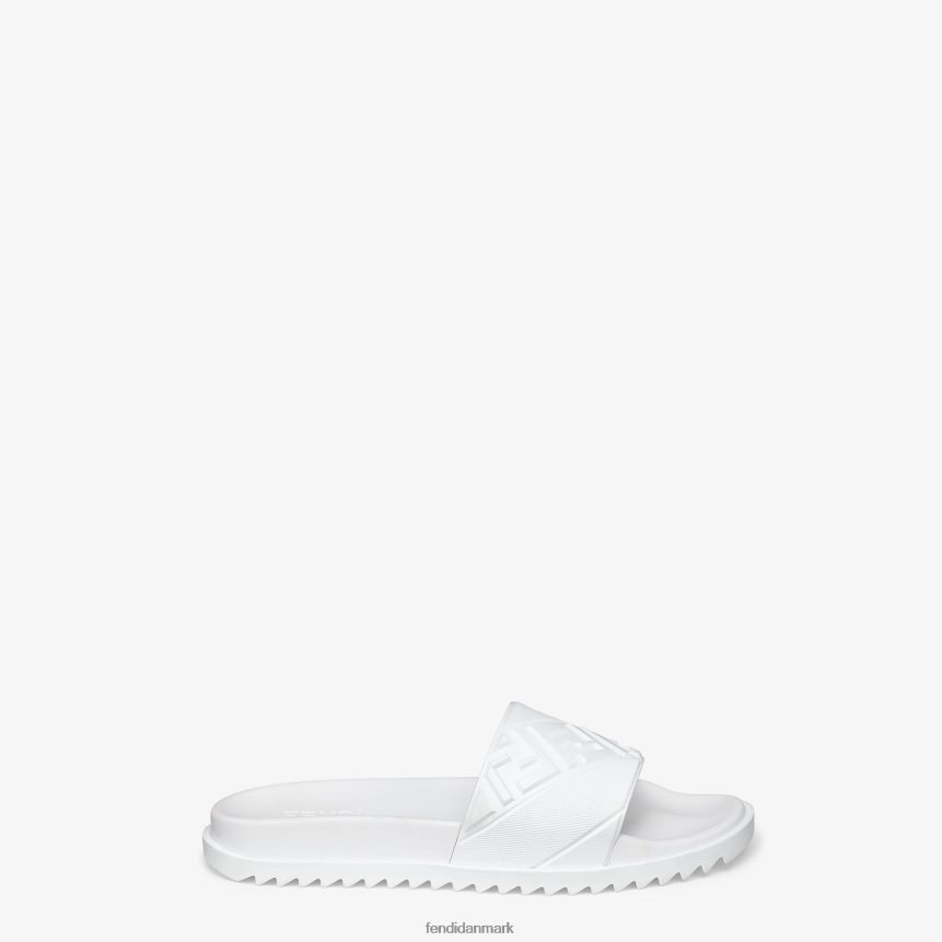 gummi fodseng Mænd Fendi fodtøj hvid A44V2D2321